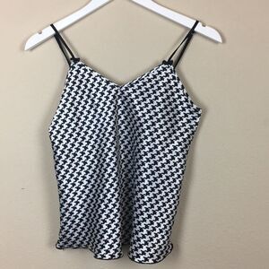 Black & White Checked Camisole Size Medium